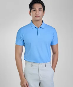 Áo Polo - APV253638 kiểu dáng body fit, tôn dáng người mặc. Màu sắc trung tính, dễ phối đồ. Chất liệu: 58% Cotton 37% Poly 5% Spandex