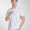 Áo sơ mi - AR250118NT kiểu dáng Regular Fit, kiểu dáng hiện đại, dễ phối đồ. Chất liệu: 71% Ultrafine Polyester, 25% Modal (lenzing), 4% Spandex